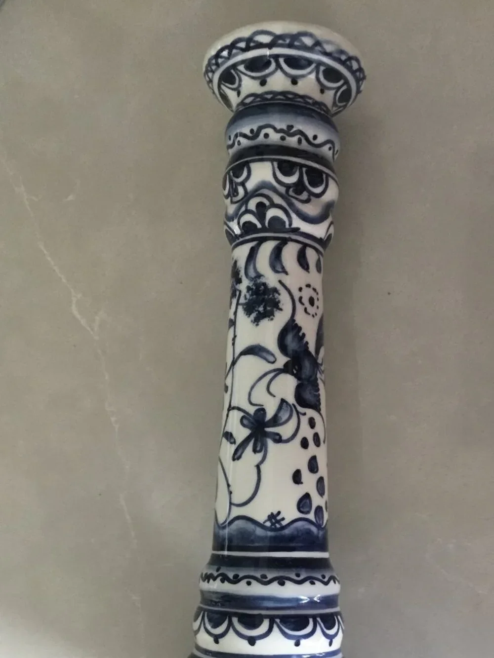 Williams Sonoma Nazari Alhambra Hand Painted Candle 2 Holders Portugal 10.5